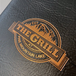 Pine Mountain The Grill Menu Cover Detail