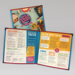 Tasty Taco 2sdays Menu Inserts and Classic Cafe Covers