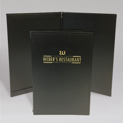 Weber's Restaurant Main Menu Cover Front and Inside Details