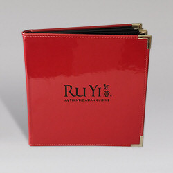 Potawatomi Casino Ruyi Patent Leather Vinyl Menu Cover