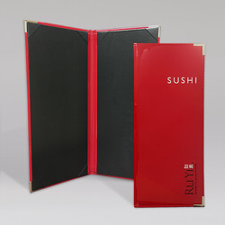 Potawatomi Casino Ruyi Patent Leather Vinyl Sushi Menu Cover